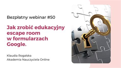 Jak zrobić edukacyjny escape room w formularzach Google YouTube