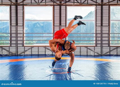 Greco Roman Wrestling Training Grappling Stock Photo Image Of