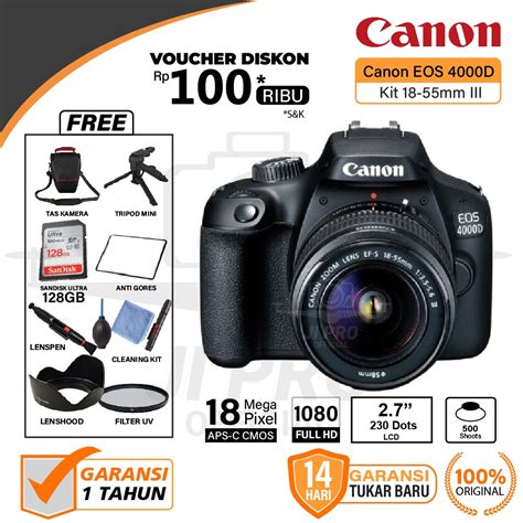 Jual Canon Eos D Kit Mm Iii Paket Bonus Camera Dslr Eos