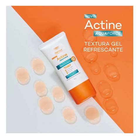 Hidratante Pele Oleosa E Acneica - Actine Gel Hidratante Facial Aquaforce Pele Oleosa a Acneica 40g ...