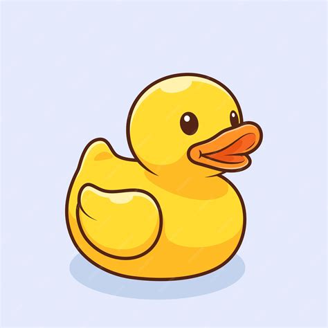 Cute cartoon rubber duck vector illustration | Premium AI-generated vector