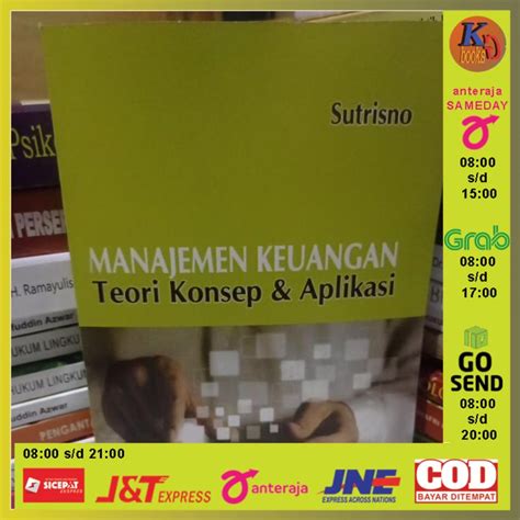 Jual Manajemen Keuangan Teori Konsep Dan Aplikasi Sutrisno Shopee