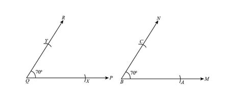 Draw Angle Pqr Circ Using A Protractor Now Using Ruler And