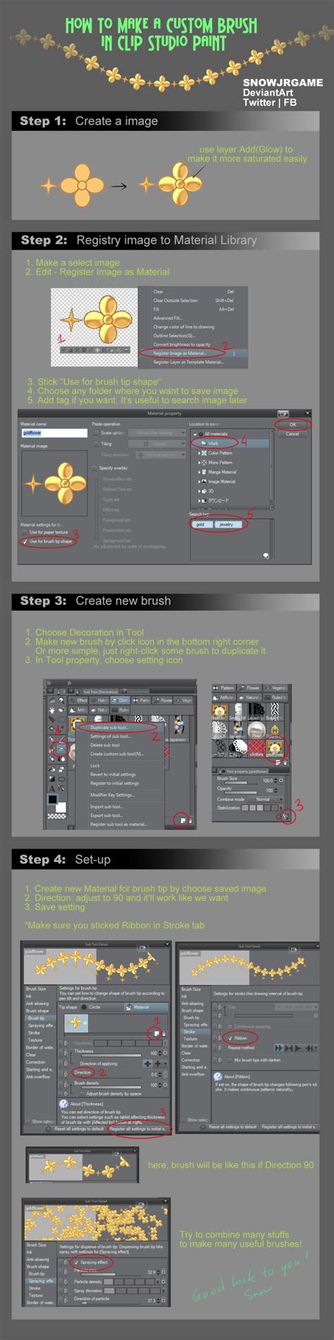 Tutorial Making A Custom Brush In Csp By Snowjrgame On Deviantart