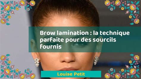 Brow Lamination La Technique Parfaite Pour Des Sourcils Fournis YouTube