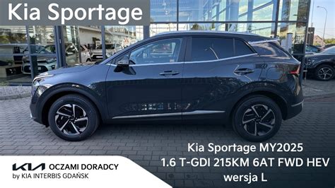 Kia Sportage MY2025 1 6 T GDI 215KM 6AT FWD HYBRID Wersja L W Kolorze