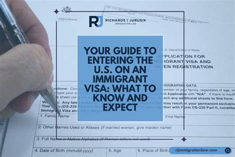 Entering The U S On An Immigrant Visa What To Know And Expect