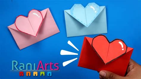 Sobres De CorazÓn Origami Fácil Heart Envelope Paper Crafts