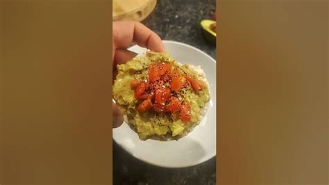 Snack Option Avocado Rice Cake Youtube