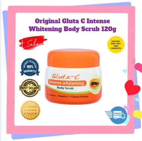 Original Gluta C Intense Whitening Body Scrub 120g Lazada Ph