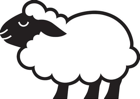 Sophisticated Sheep Minimalist Logo Vector Illustration For HighEnd And