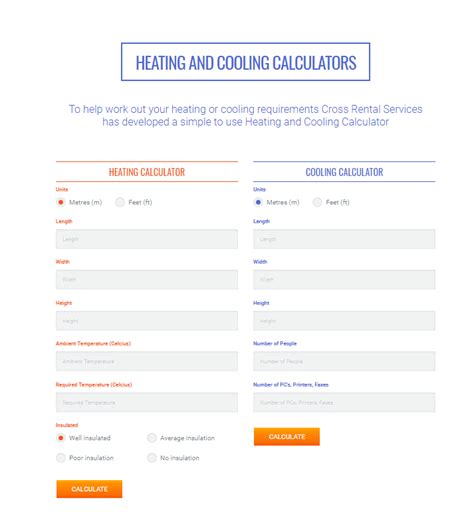 Calculating Your Cooling And Heating Requirement Blog Cross Rental