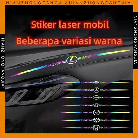 Jual Stiker Mobil Laser Berwarna Warni Yang Reflektif Laser Reflektif