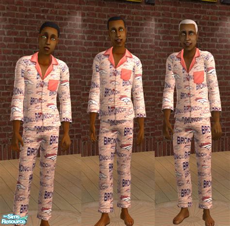 The Sims Resource Broncos Male Pjs