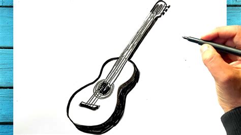 Tuto Dessin Guitare Facile Comment Dessiner Une Guitare Facile YouTube