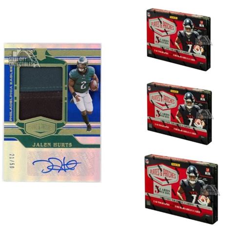 Panini Plates Patches Football Hobby Box Random Division Group