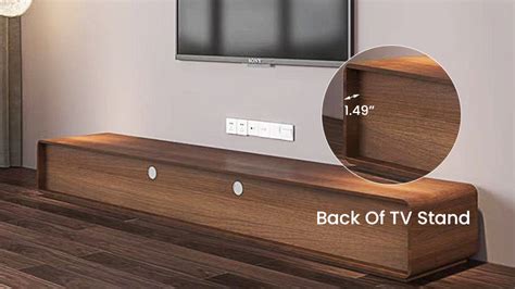 Modern Wood Tv Stand Mid Century Lowline Media Console For Up To 80