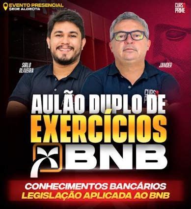 Curso Prime Presencial Aul O Duplo De Exerc Cios Bnb Banco Do