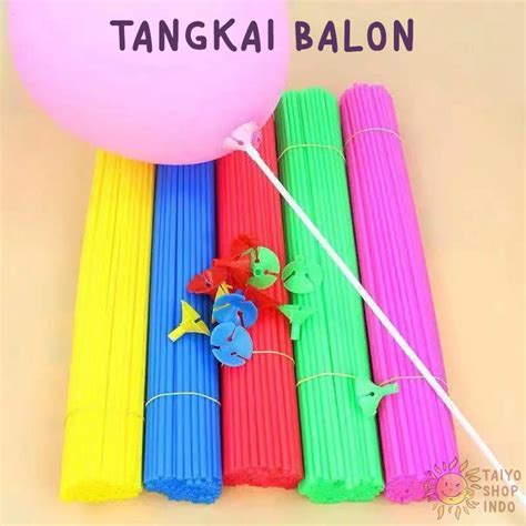 Jual Taiyo Stick Balon Tangkai Stik Gagang Pegangan Balloon Cup Foil