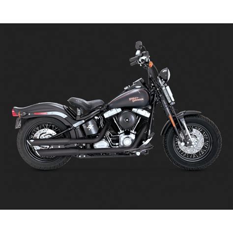 Ponteira 3´´ Vance And Hines Twin Slash Preta Softail Deluxe 2007 2017