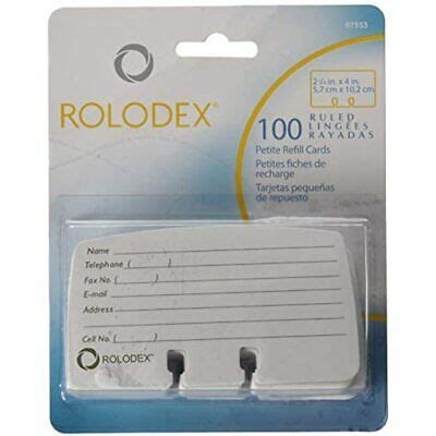 Rolodex Business Card Files Tray Card File