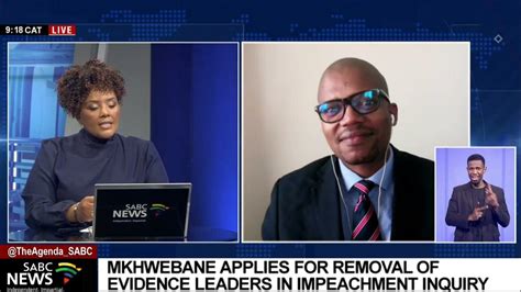 Suspended Pp Mkhwebane Applies For Removal Of Evidence Leaders In