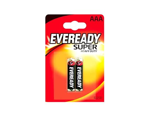 Eveready 1212 SW2 Super Heavy Duty AAA Battery Pack Of 2 Batteries