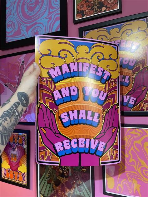 Manifest And You Shall Receive Poster Print By Buba Goods