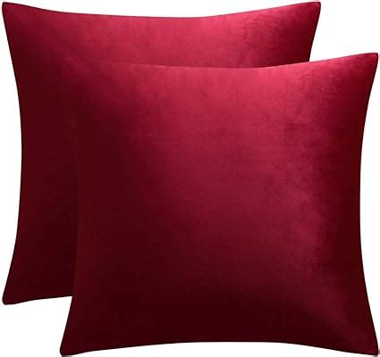 Amazon Juspurbet Christmas Decorative Velvet Throw Pillow Covers