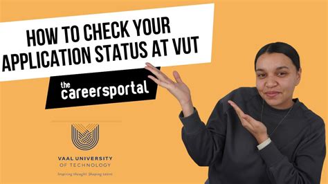 How To Check Your Application Status At Vut Careers Portal Youtube