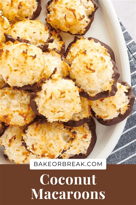 Easy Coconut Macaroons Recipe Bake Or Break