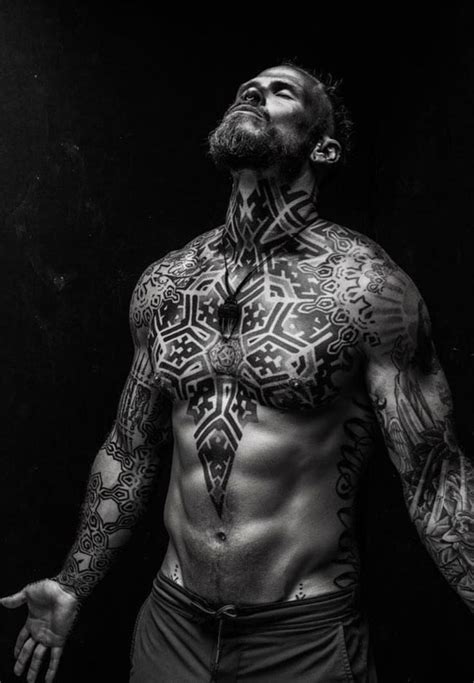 Muscle Male Tattoo Model Фотосессия Мужчины Татуировки