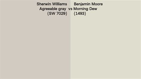 Sherwin Williams Agreeable Gray Sw 7029 Vs Benjamin Moore Morning Dew