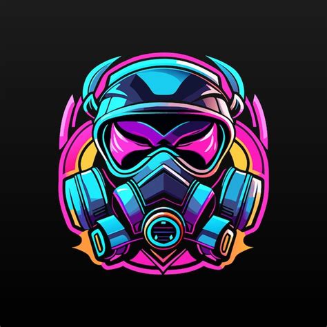 Premium Vector Gas Mask Esport Mascot Gaming Logo Illustration Design