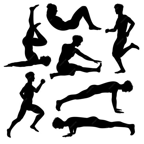 Male Exercise Silhouette