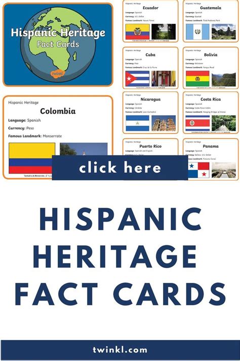 These Hispanic Heritage Country Fact Cards Will Help You Provide Your