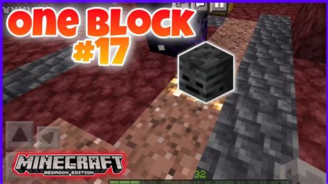 Primera Cabeza De Wither One Block Minecraft Bedrock Youtube