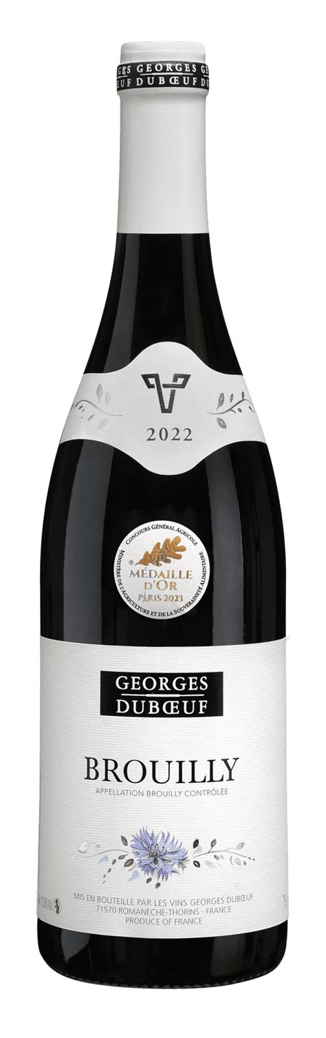 Vin Brouilly 2022 Sélection Georges Duboeuf Médaille d Or au concours