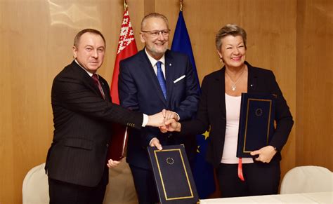 Belarus EU Sign The Agreements On Visa Facilitation And Readmission