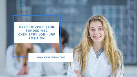 Iiser Tirupati Serb Funded Msc Chemistry Job Jrf Position