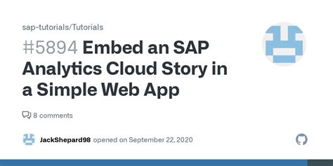 Embed An SAP Analytics Cloud Story In A Simple Web App Issue 5894