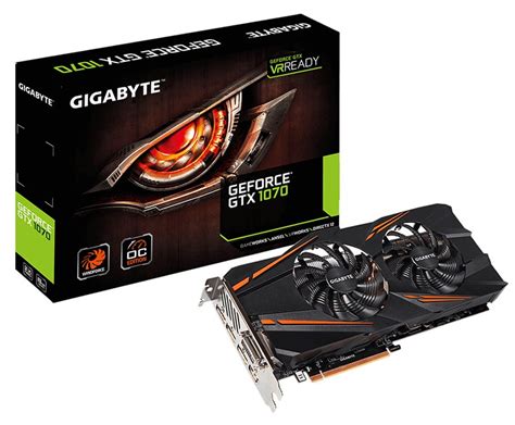 GeForce GTX 1070 8GB GDDR5 256bits Overclock Edition Gigabyte GV