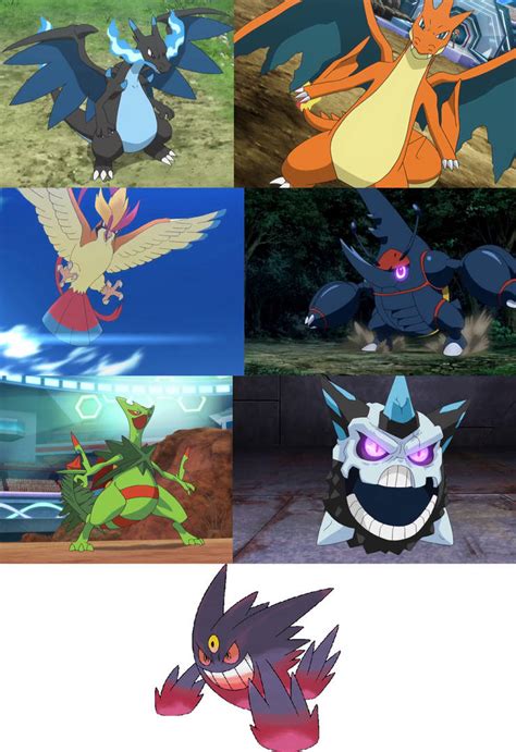 Mega Evolutions Ash could have had by ChipmunkRaccoonOz on DeviantArt