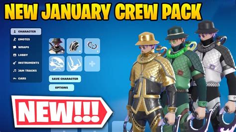 Fortnite NEW Silas Hesk January Crew Pack Item Shop Preview YouTube