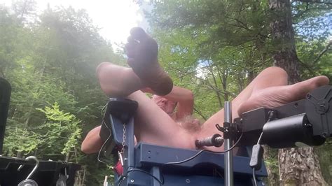 Fucking My Ass Outdoors With A Sex Machine BoyFriendTV