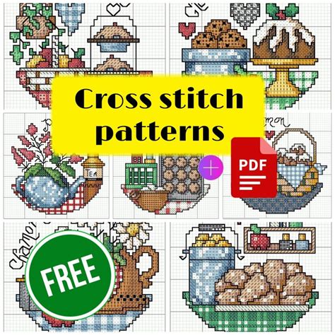 Lavender Field Absolutely Free Cross Stitch Pattern Large Вышивание