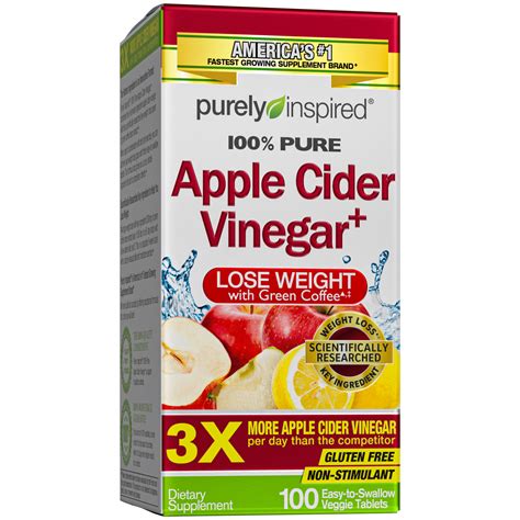 Purely Inspired Apple Cider Vinegar 100 Count