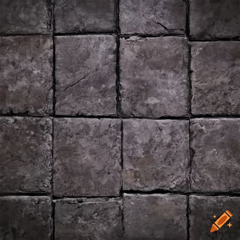 Top Down View Of A Textured Dungeon Grey Stone Floor Tile On Craiyon