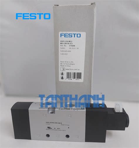 Festo Solenoid Valve Vuvs L30 M52 Md G38 F8 1c1 CÔng Ty Tnhh ThiẾt BỊ