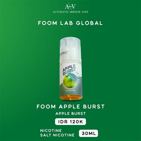 Jual Foom Apple Burst Salt Nic 30ML By Foom Lab X B Project LS